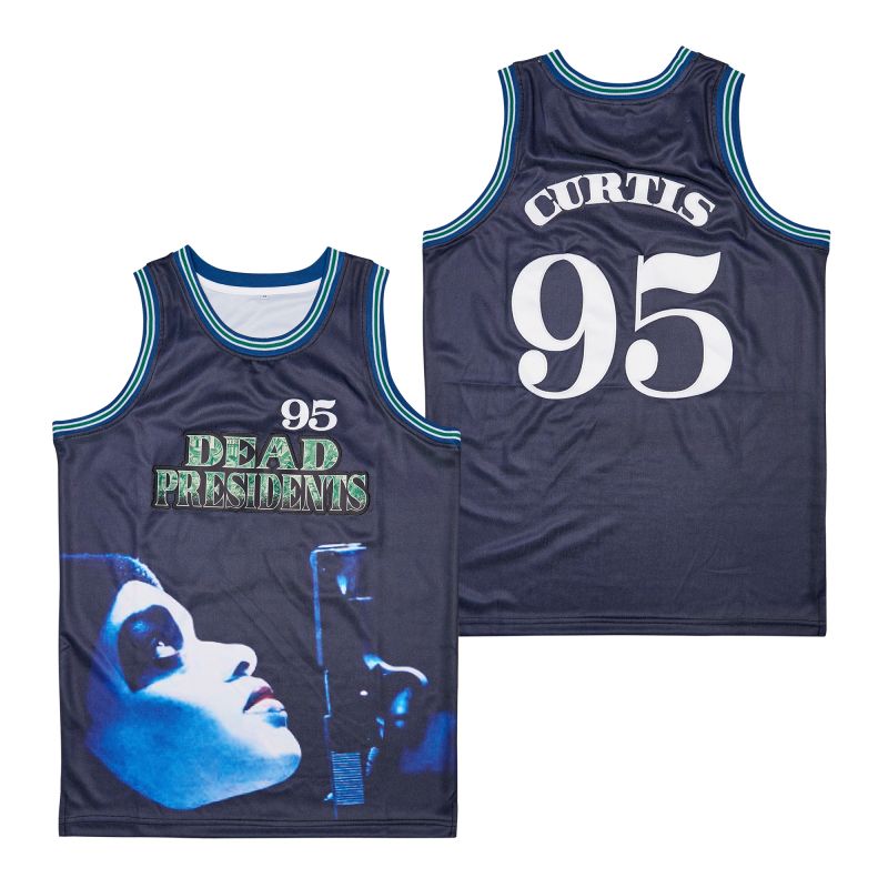 Dead Presidents #95 Cortis Movie Basketball Jersey