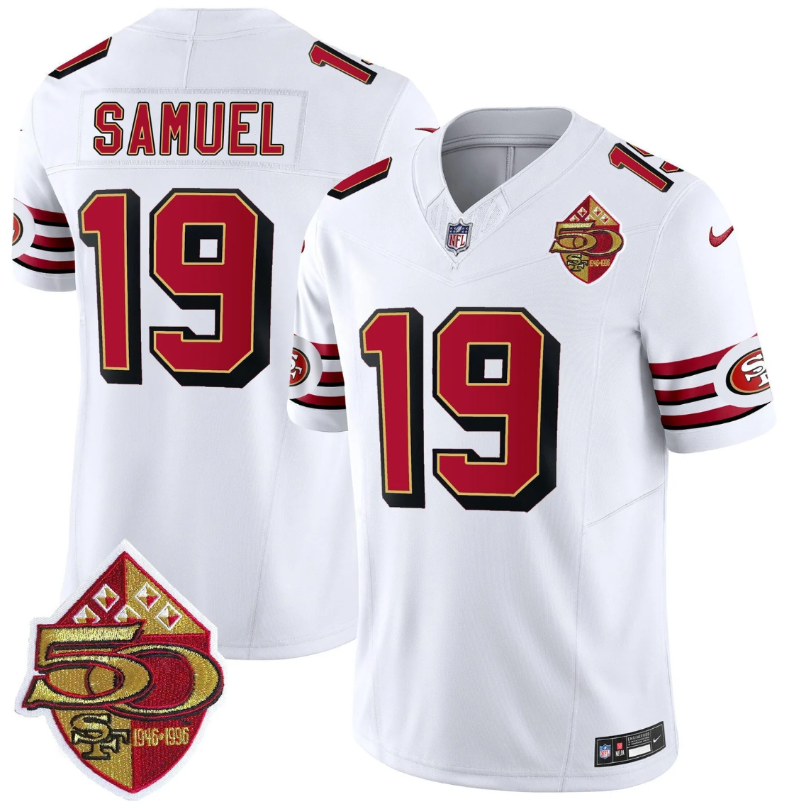 Deebo Samuel Jersey #19 Throwback 1996 Vapor Limited Stitched