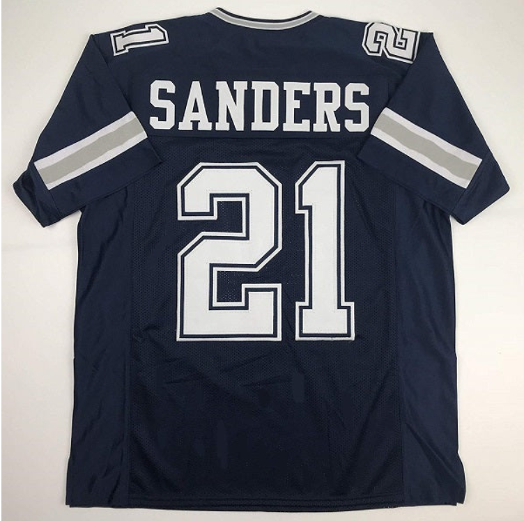 Deion Sanders Jersey Dallas Cowboys Custom Throwback Football