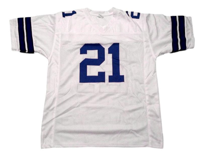 Deion Sanders Jersey #21 Custom Unsigned Football Stitched White