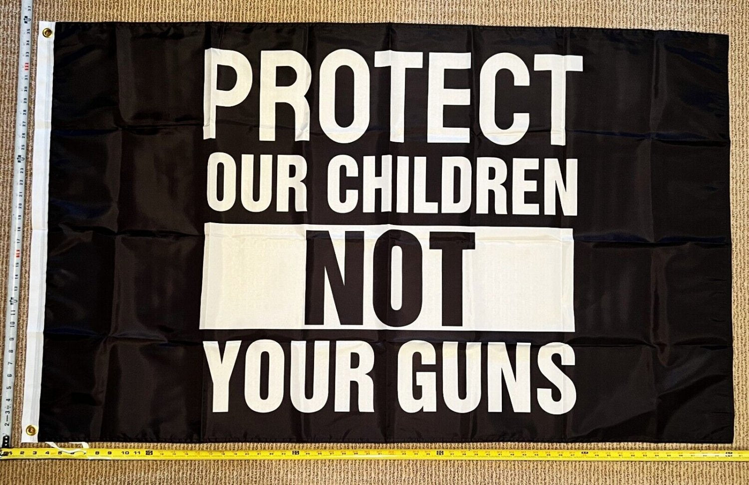 Democrat Flag Protect Children Not Guns Save America USA Sign 3x5'