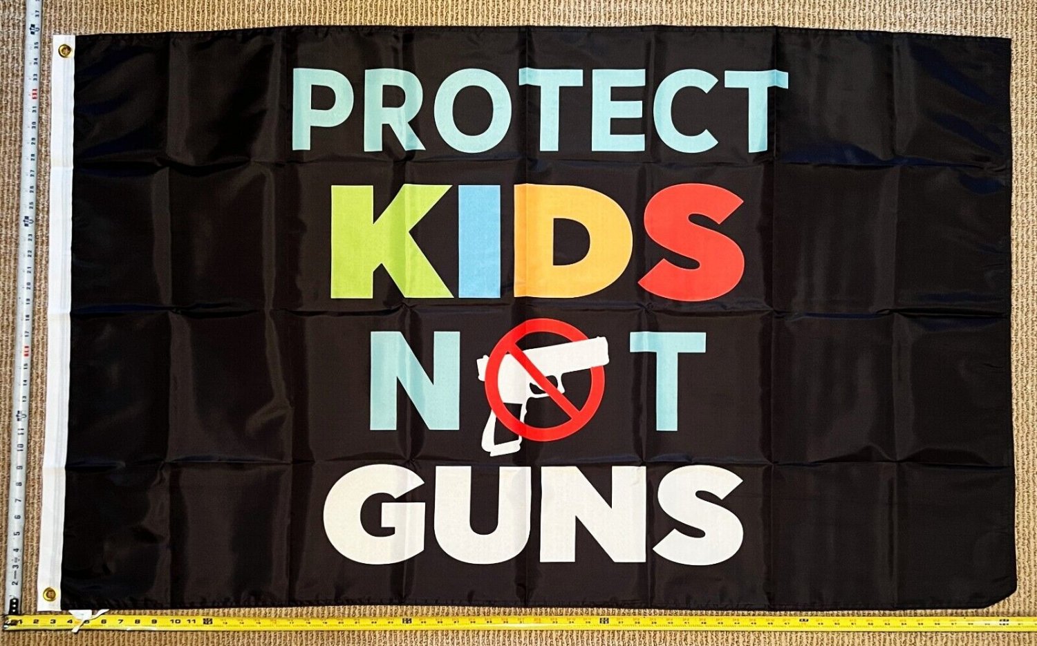 Democrat Flag Protect Kids Not Guns B Save America USA Sign 3x5'