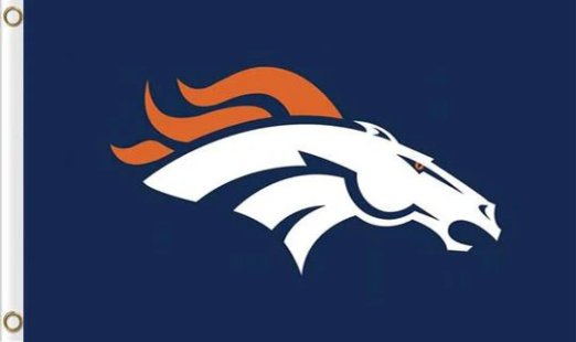 Denver Broncos Blue Flag 3X5 Ft Polyester Banner USA 90x150cm