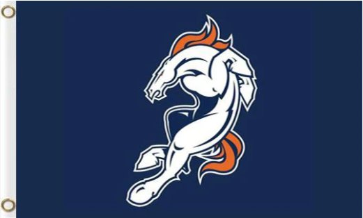Denver Broncos Blue US Flag 3X5 Ft Polyester Banner USA 90x150cm