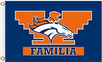 Denver Broncos Familia Flag 3X5 Ft Polyester Banner USA 90x150cm