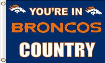 Denver Broncos Football Team Logo Flag 3X5 Ft Polyester Banner USA 90x150cm