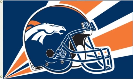 Denver Broncos Helmet Flag 3X5  Polyester Banner USA 90x150cm