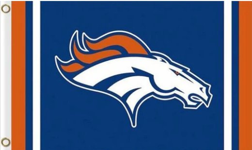 Denver Broncos Logo Stripe Flag 3X5 Ft Polyester Banner USA 90x150cm