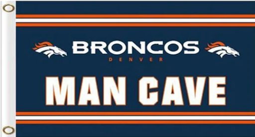 Denver Broncos MAN CAVE Outdoor Flag 3X5 Ft Polyester Banner USA 90x150cm