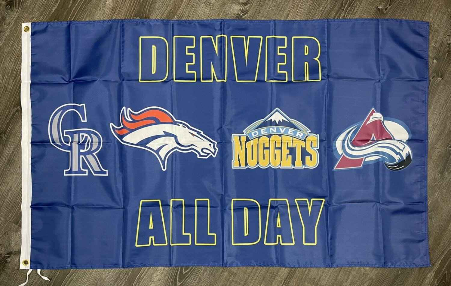 Denver Broncos Nuggets Colorado Rockies Avalanche Flag 3x5 ft Sports Banner