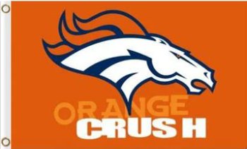 Denver Broncos Orange Crush US Flag 3X5 Ft Polyester Banner USA 90x150cm