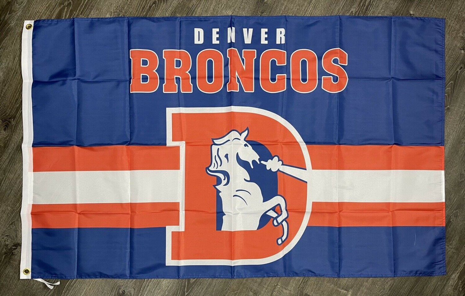 Denver Broncos Retro Style Man-Cave Flag 3x5 ft Sports Banner Garage