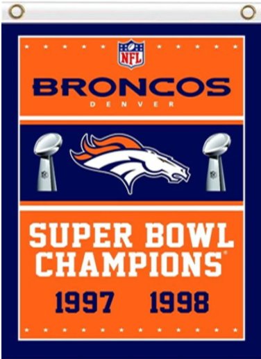 Denver Broncos Super Bowl Champions Flag 3X5 Ft Polyester Banner USA 90x150cm