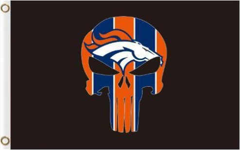 Denver Broncos Team Black US Flag 3X5 Ft Polyester Banner USA 90x150cm