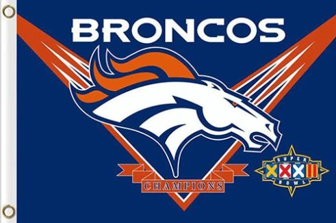 Denver Broncos Team Champions US Flag 3X5 Ft Polyester Banner USA 90x150cm
