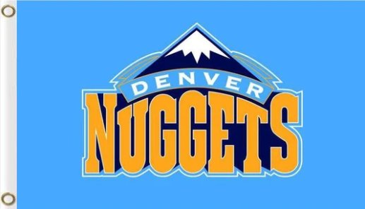 Denver Nuggets Blue Flag 3X5Ft Polyester Banner USA Digital Print