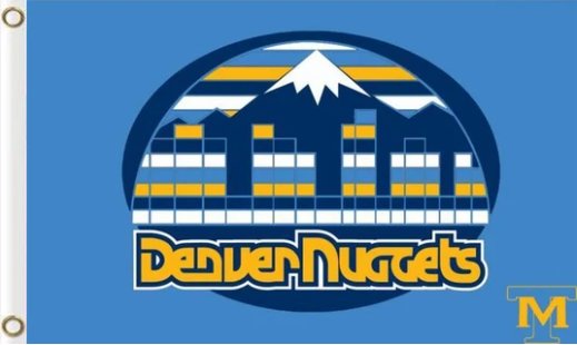 Denver Nuggets Team US Sport Flag 3X5Ft Polyester Banner USA Digital Print
