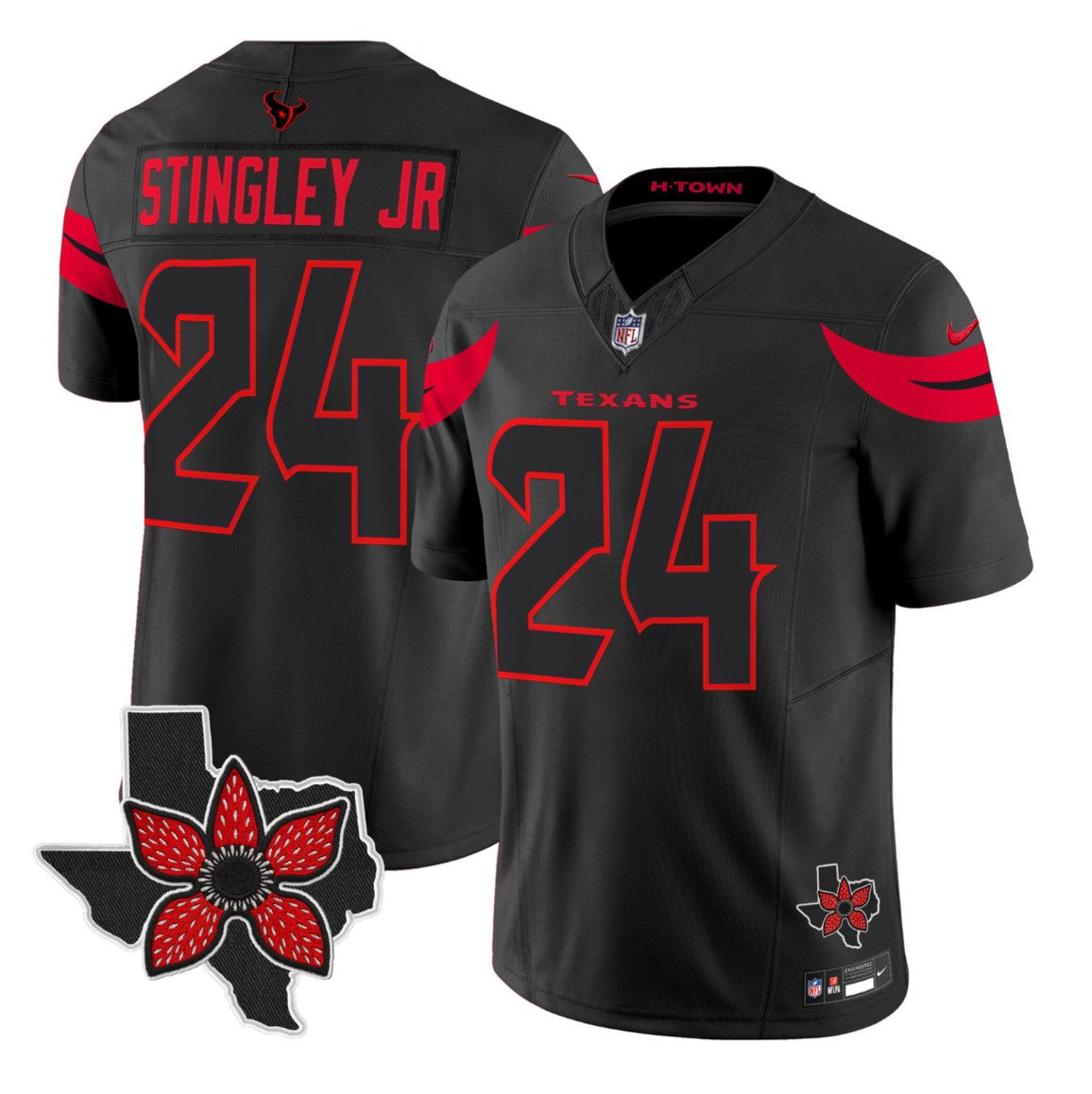 Derek Stingley Jr Jersey #24 Stranger Things Edition Vapor Limited Stitched