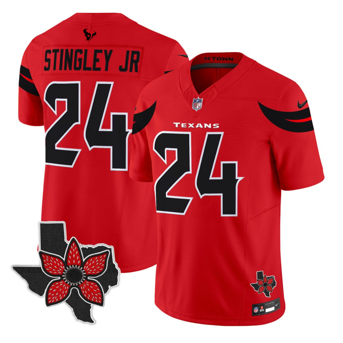 Derek Stingley Jr Jersey #24 Stranger Things Edition Vapor Limited Stitched