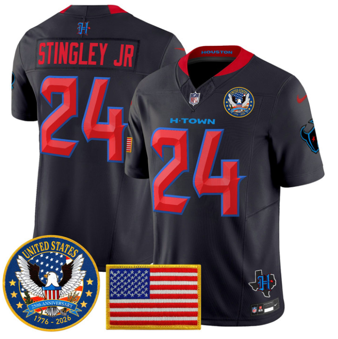 Derek Stingley Jr Jersey #24 United States 250th Anniversary Stitched