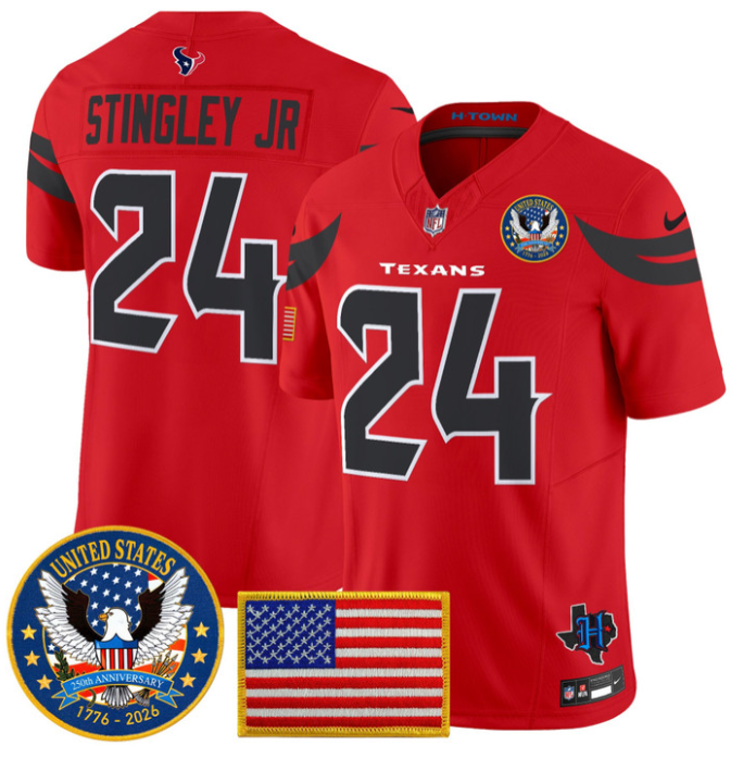 Derek Stingley Jr Jersey #24 United States 250th Anniversary Stitched
