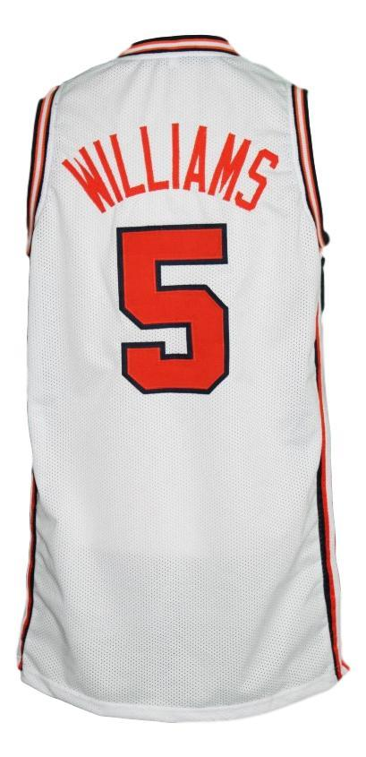 Deron Williams Jersey #5 Fighting illini College Basketball White