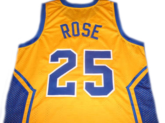 Derrick Rose Jersey #25 Simeon High School Basketball Yellow