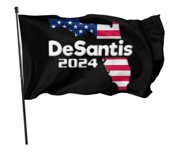 Desantis 2024 Make America Florida Flag 3x5 Ft Black