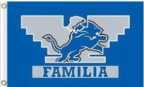 Detroit Lions Familia Flag 3X5 Ft Polyester Banner USA 90x150cm