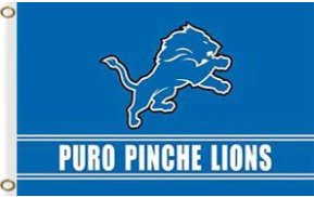Detroit Lions Puro Pinche Flag 3X5 Ft Polyester Banner USA 90x150cm