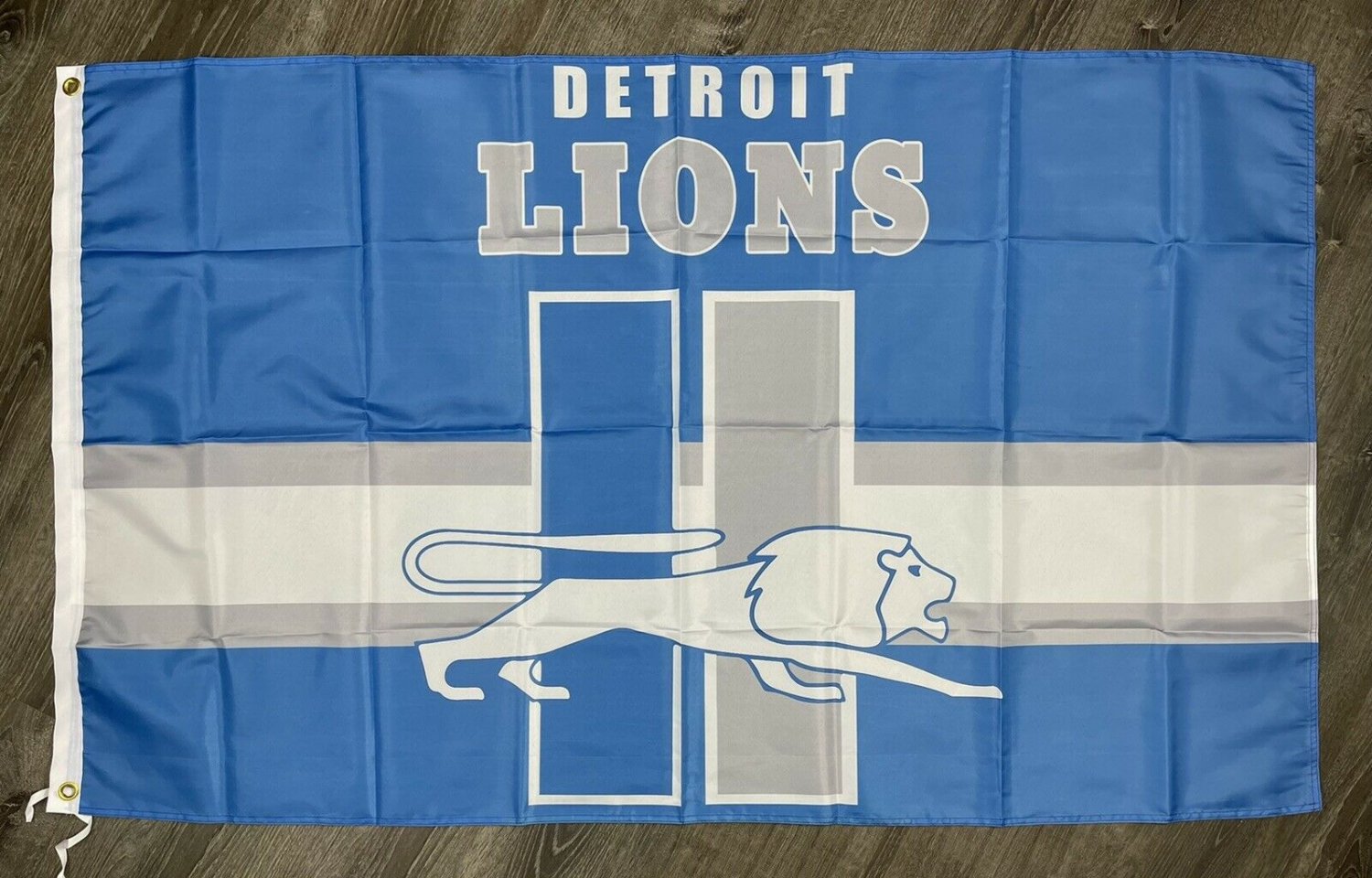 Detroit Lions Retro Style Man-Cave Flag 3x5 ft Sports Banner Garage