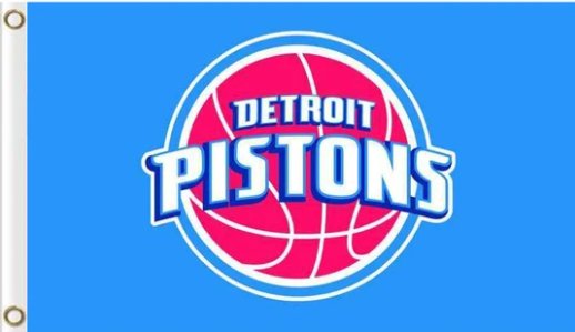 Detroit Pistons Blue US Sport Flag 3X5Ft Polyester Banner USA Digital Print