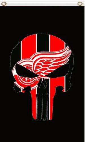 Detroit Red Wings Custom US Flag 3X5Ft Polyester Digital Print Banner USA