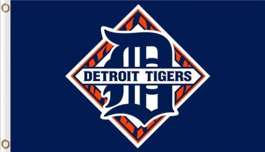 Detroit Tigers Baseball Club Flag 3X5Ft Banner USA Polyester with Brass Grommets