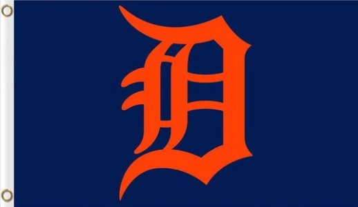 Detroit Tigers Baseball Club Orange Flag 3X5Ft Banner USA Polyester with Brass Grommets