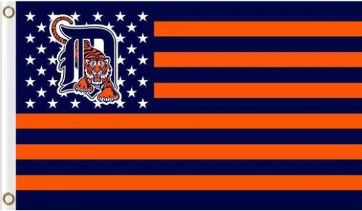Detroit Tigers Baseball Flag 3X5Ft Banner USA Polyester with Brass Grommets