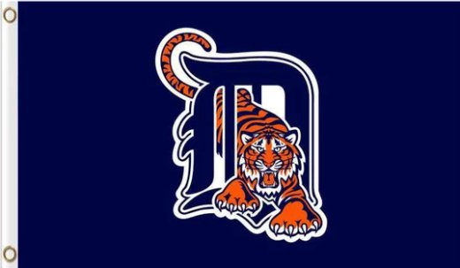 Detroit Tigers US Sport Flag 3X5Ft Banner USA Polyester with Brass Grommets