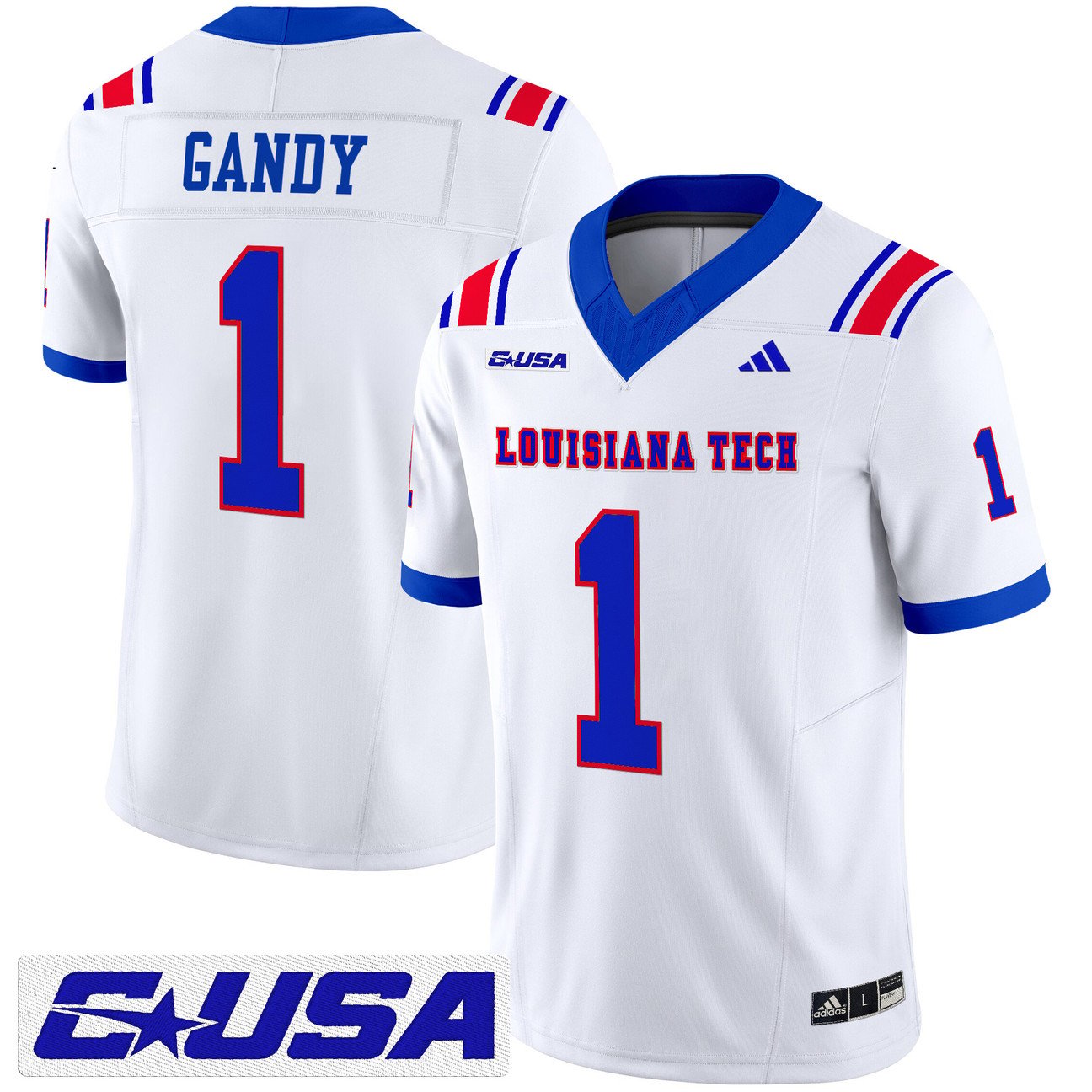 Devin Gandy Jersey #1 Louisiana Tech Bulldogs 2025 Limited Stitched