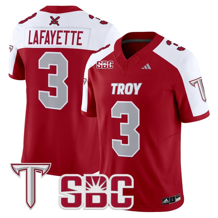 Devin Lafayette Jersey #3 Troy Trojans 2025 Vapor Limited Stitched
