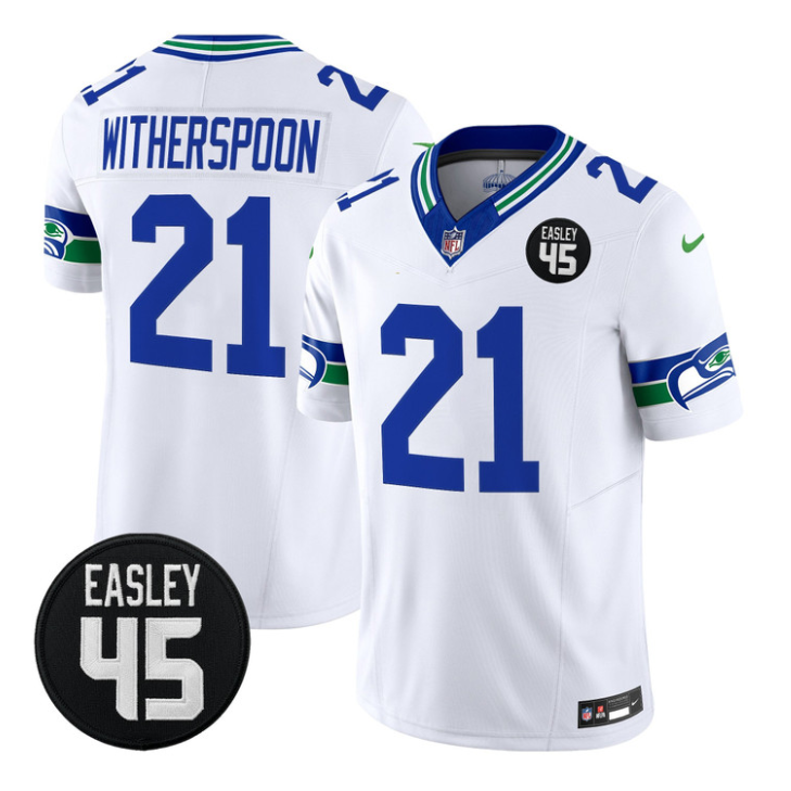 Devon Witherspoon Jersey #21 Kenny Easley Memorial Patch Limited Stitched