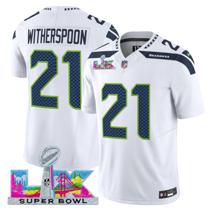 Devon Witherspoon Jersey #21 Super Bowl LX Vapor Limited All Stitched