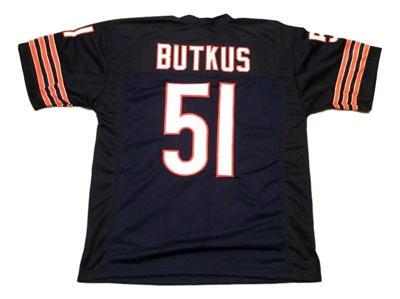 Dick Butkus Jersey #51 Custom Unsigned Football Stitched Blue