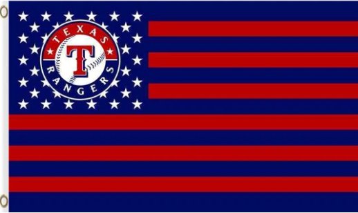 Digital Print Texas Rangers Flag 3X5Ft Banner USA Polyester with Brass Grommets