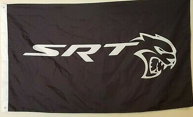Dodge Challenger SRT Hellcat Flag Black 3X5 Ft Polyester Banner USA 90x150cm