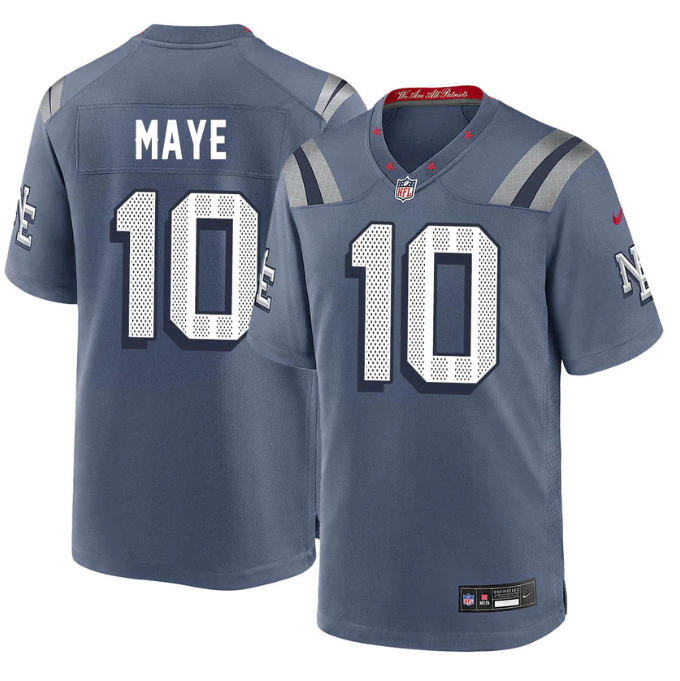 Drake Maye Jersey #10 F.U.S.E. Football Limited Rivalry Series All Stitched