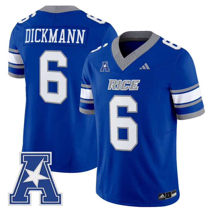 Drayden Dickmann Jersey #6 Rice Owls 2025 Vapor Limited Stitched