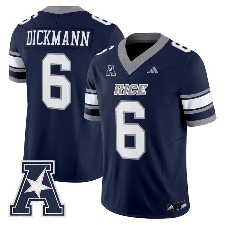 Drayden Dickmann Jersey #6 Rice Owls 2025 Vapor Limited Stitched