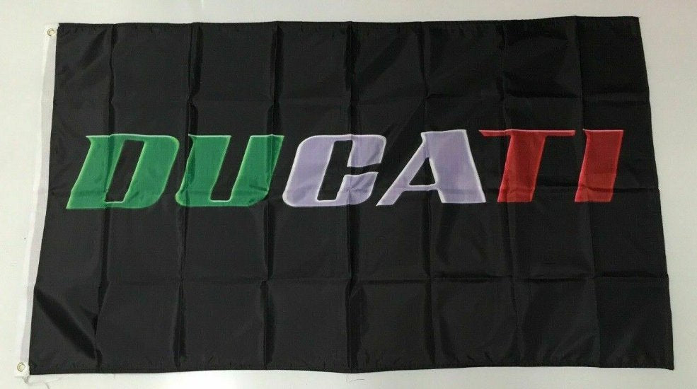 Ducati Banner Flag Motor Bike Cycle Monster Garage Project Mancave Workshop 3x5ft