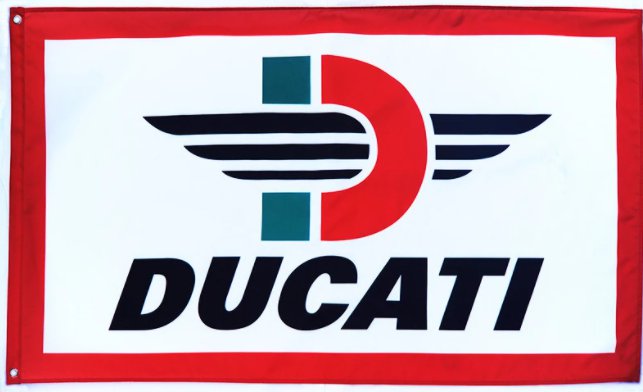 Ducati Flag 3X5 Ft Polyester Banner USA 90x150cm