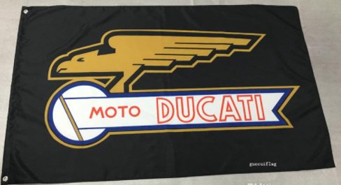 Ducati Moto Flag 3X5 Ft Polyester Banner USA 90x150cm